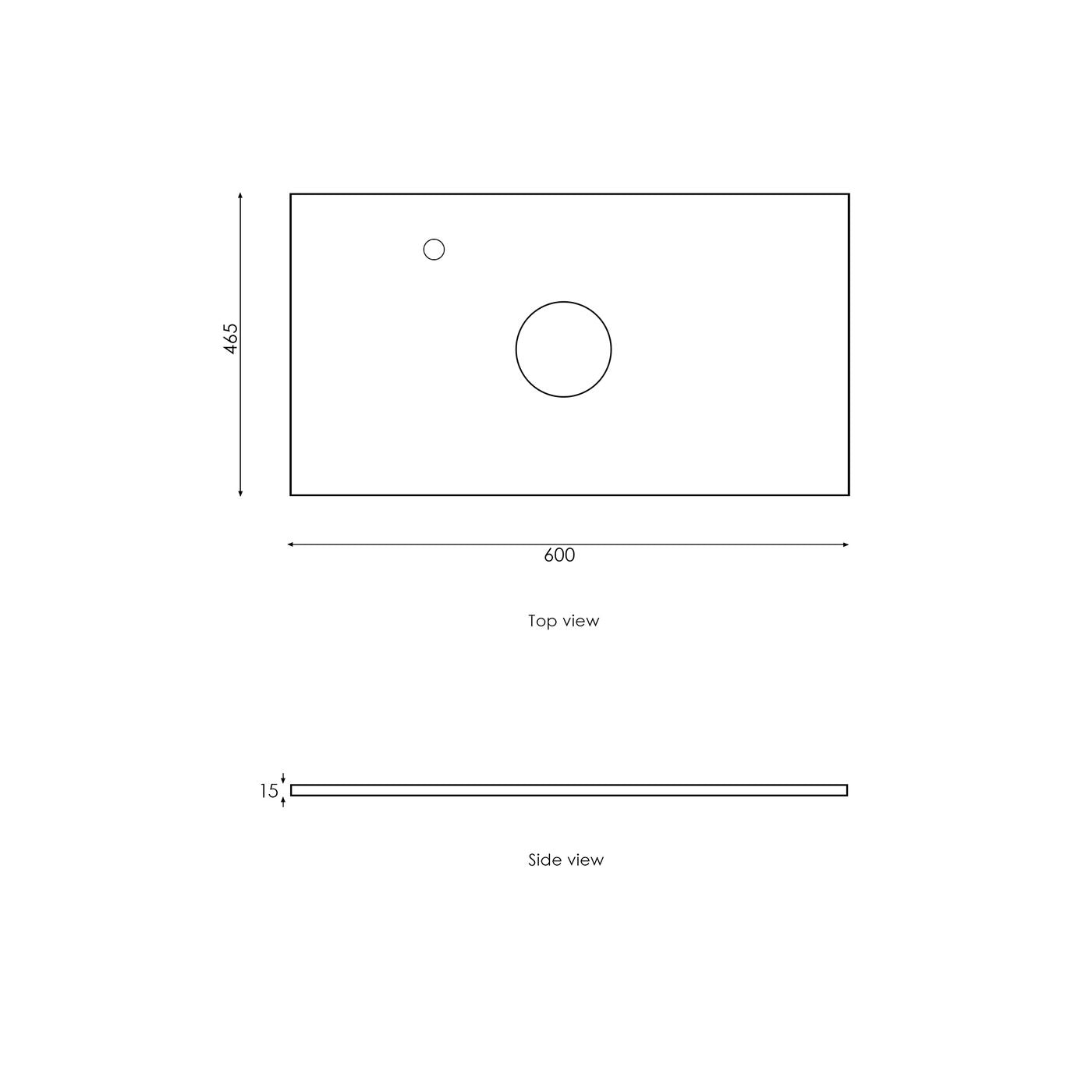 Boston 600mm Light Grey Wall Hung Vanity
