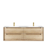 Byron 1500mm Natural Oak Wall Hung Vanity