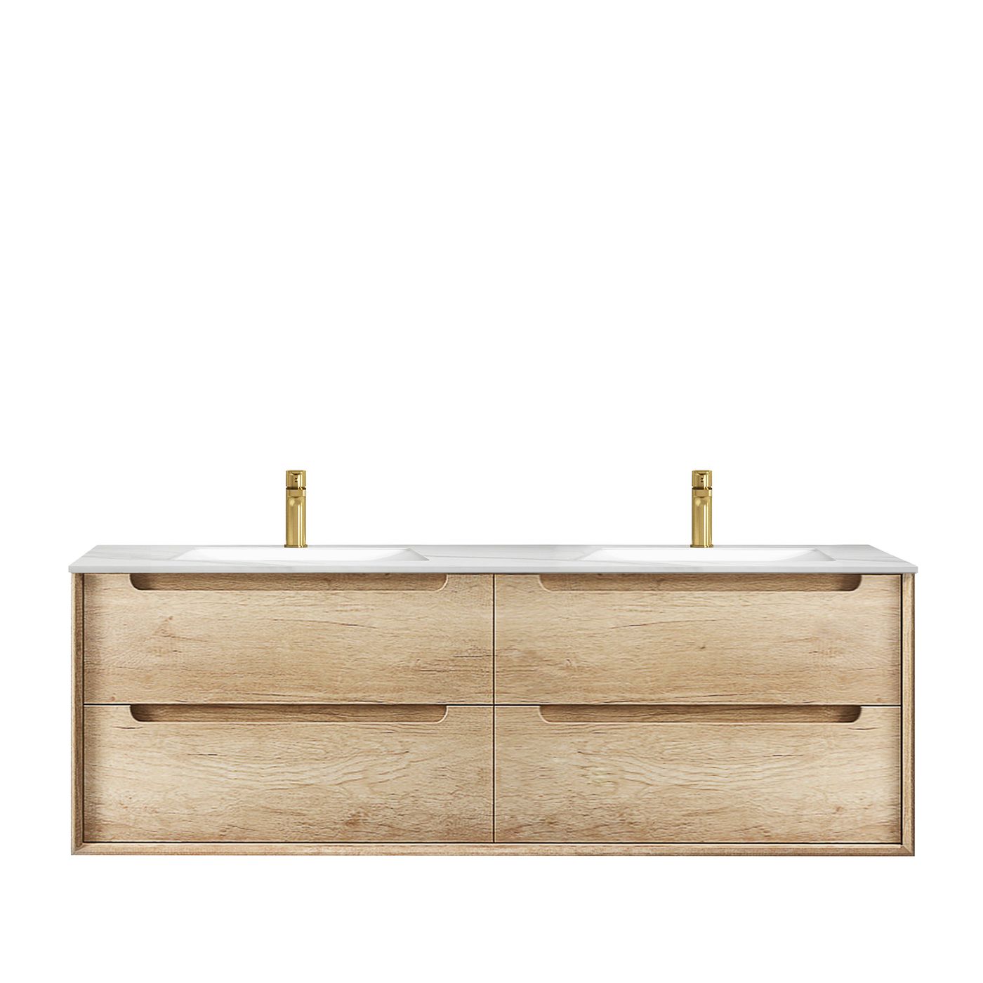 Byron 1500mm Natural Oak Wall Hung Vanity