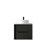 Byron 600mm Black Oak Wall Hung Vanity
