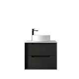 Byron 600mm Black Oak Wall Hung Vanity