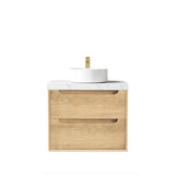 Byron 600mm Natural Oak Wall Hung Vanity