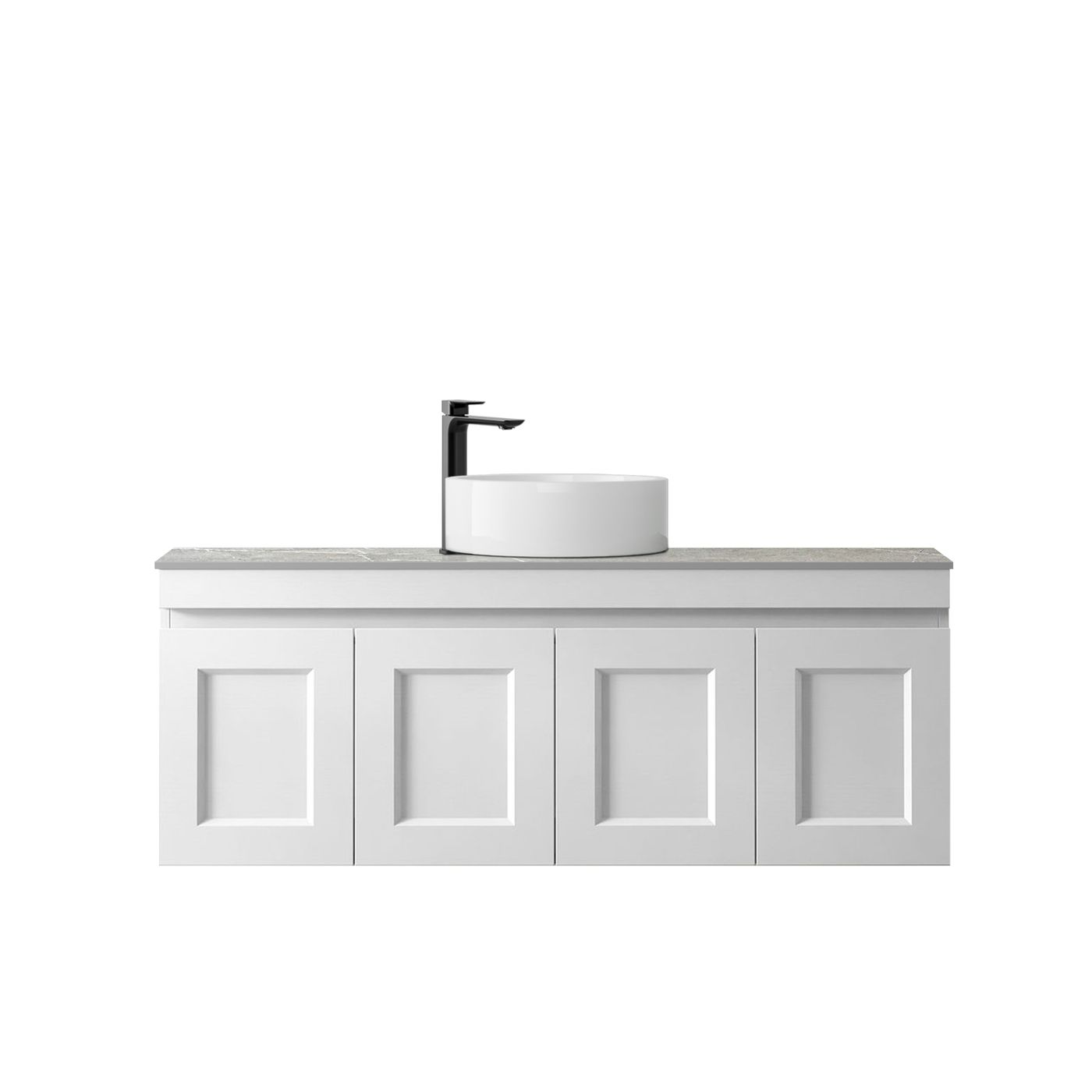 Hampton Mark II 1200mm Satin White Wall Hung Vanity