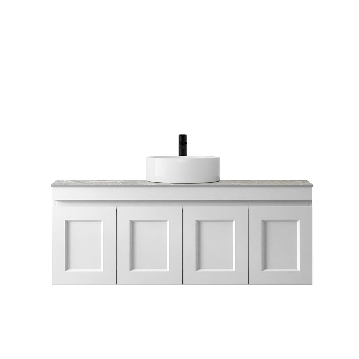 Hampton Mark II 1200mm Satin White Wall Hung Vanity