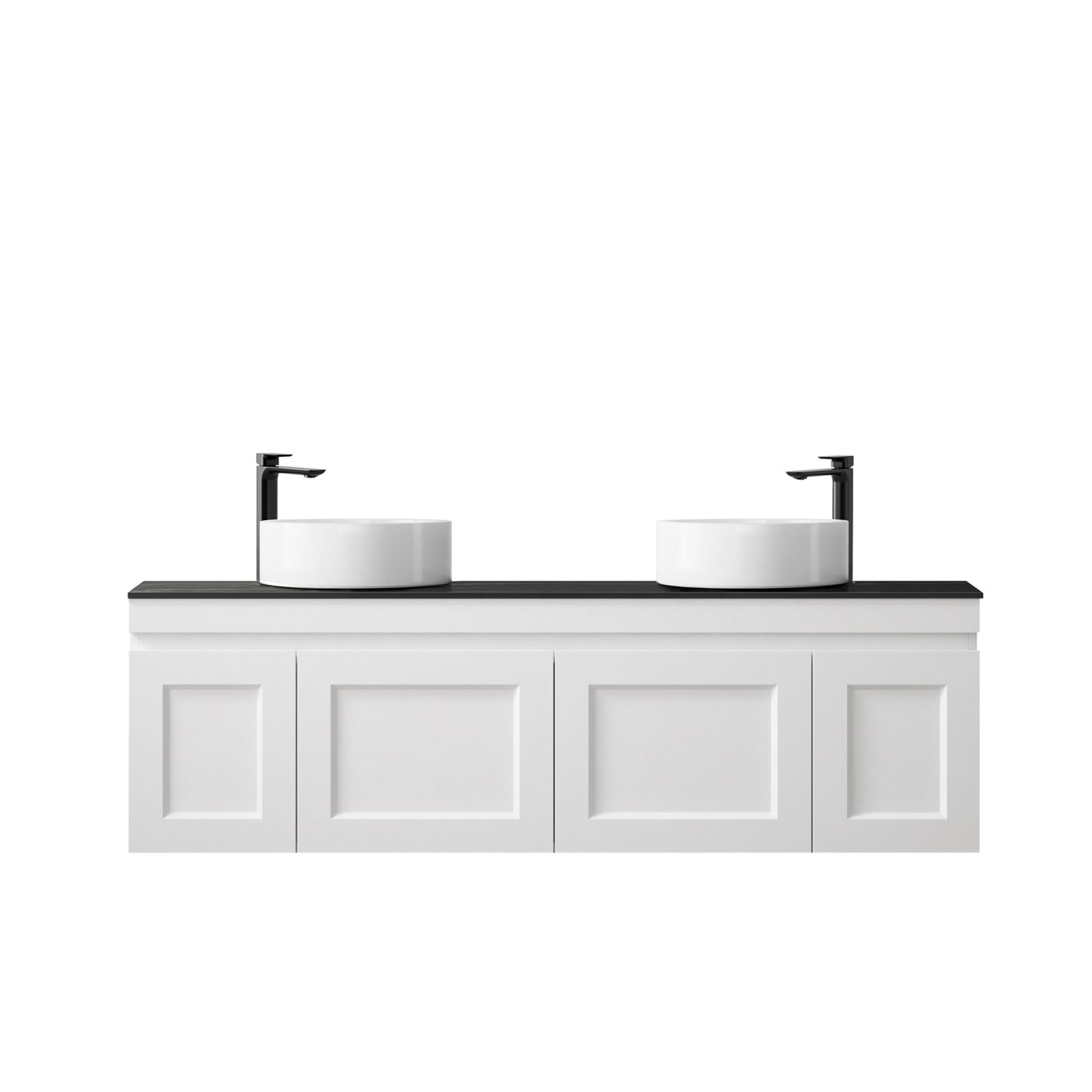 Hampton Mark II 1500mm Satin White Wall Hung Vanity
