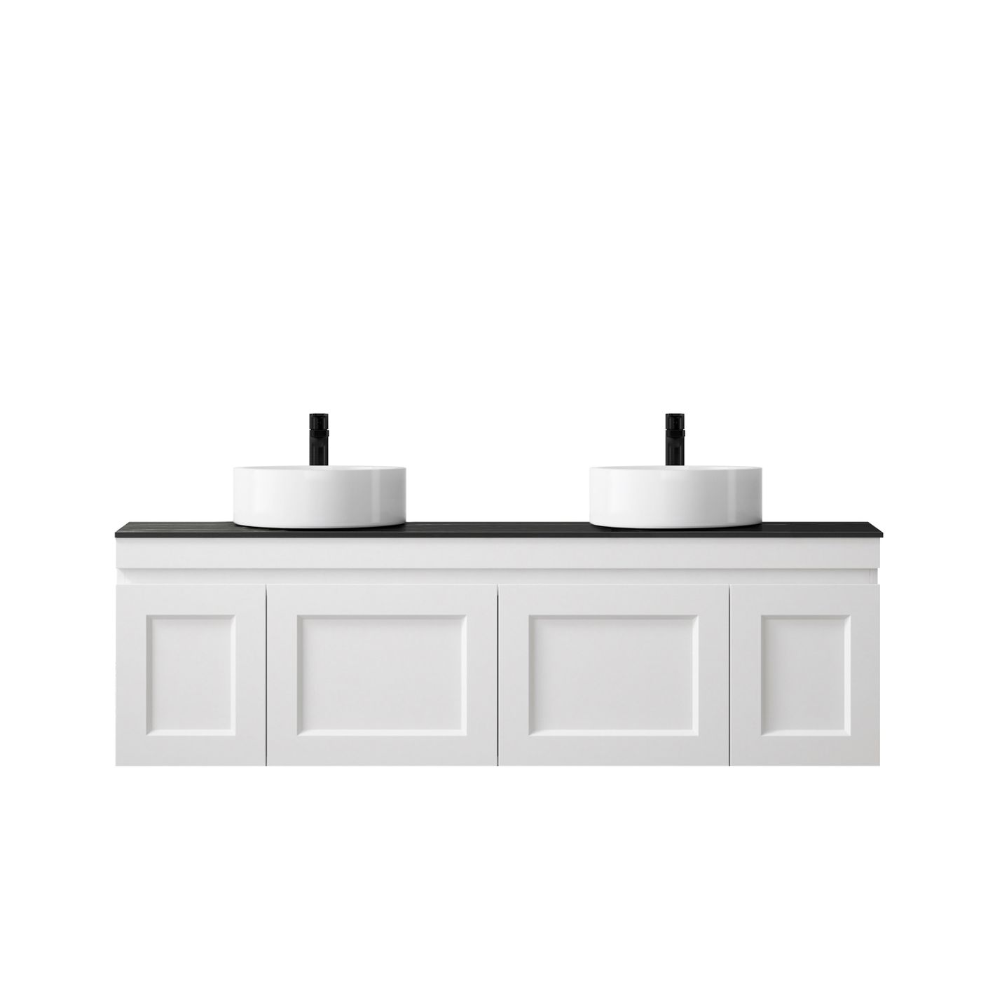 Hampton Mark II 1500mm Satin White Wall Hung Vanity