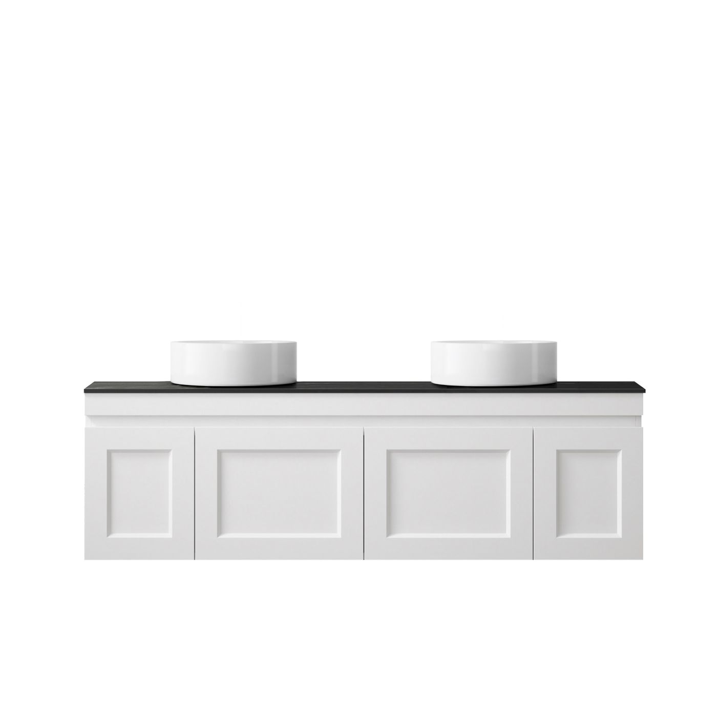 Hampton Mark II 1500mm Satin White Wall Hung Vanity