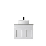 Hampton Mark II 600mm Satin White Wall Hung Vanity