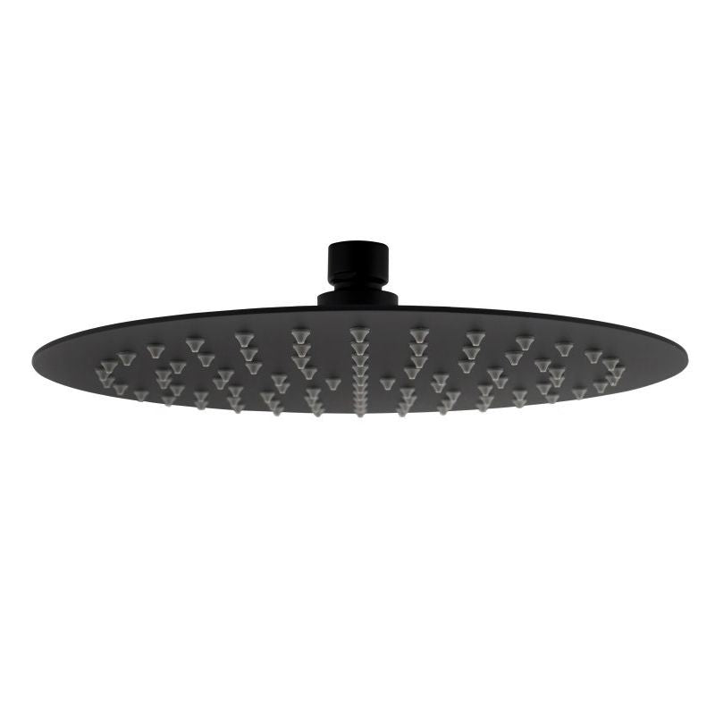 Vetto Shower Head Stainless Steel Round 300mm Matte Black