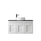 Hampton Mark II 900mm Satin White Wall Hung Vanity