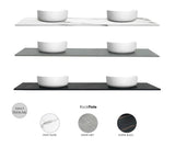 Marlo Fluted 1500mm Matte Black Wall Hung Vanity