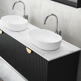 Marlo Fluted 1500mm Matte Black Wall Hung Vanity