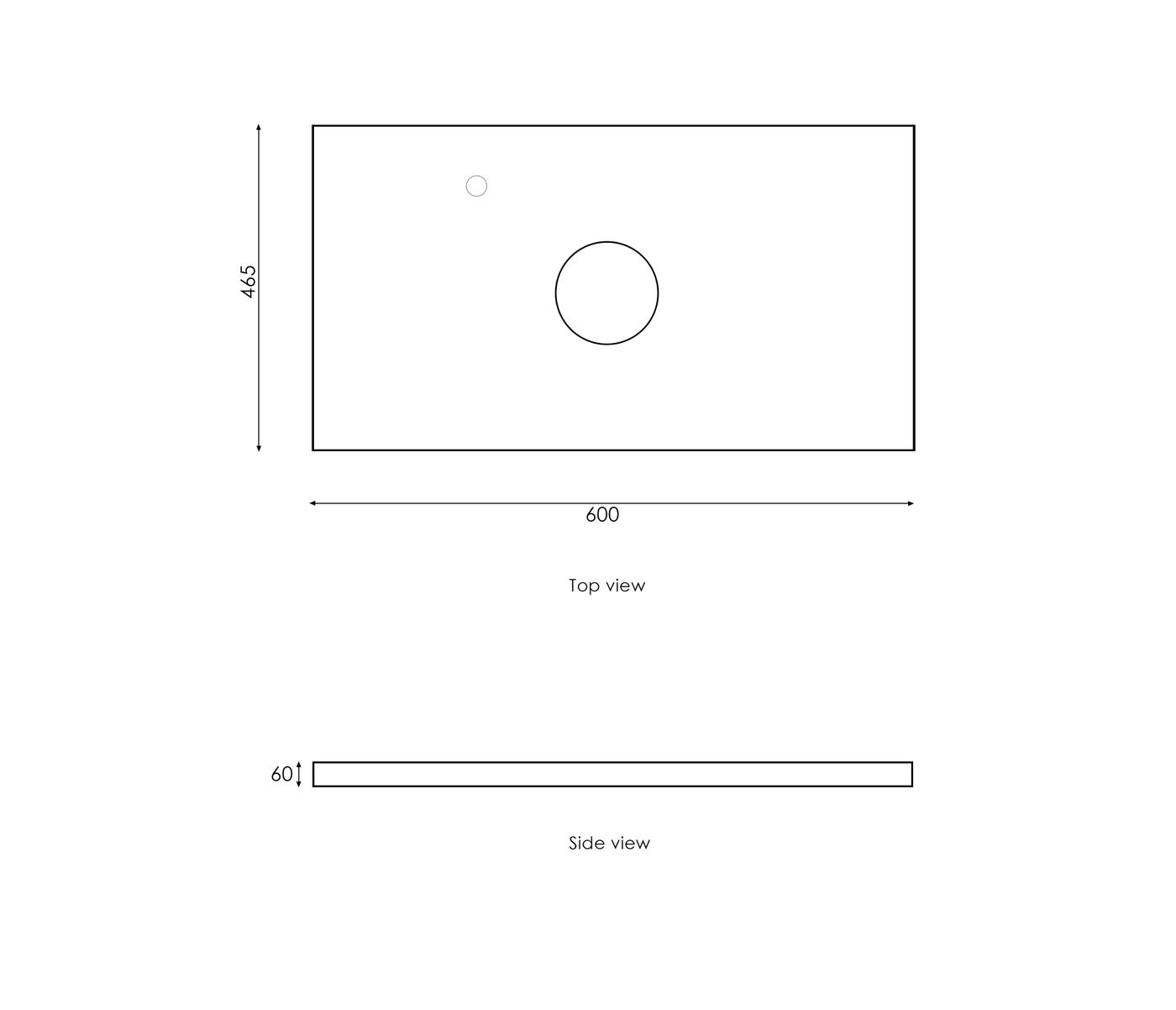 Noosa Fluted 600mm Satin White Wall Hung Vanity