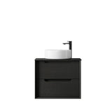 Byron 600mm Black Oak Wall Hung Vanity