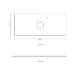 Marlo Fluted 1200mm Matte Black Wall Hung Vanity