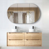 Byron 1200mm Natural Oak Wall Hung Vanity Double Bowl