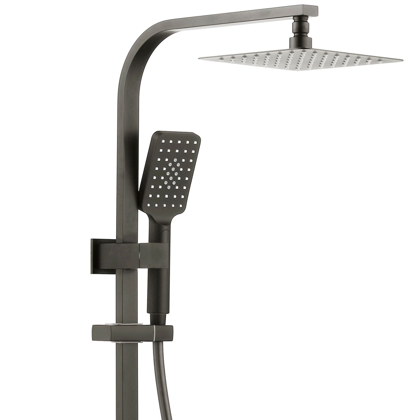 Oskar / Zevio Twin Shower Combo Top Inlet 250mm Gun Metal