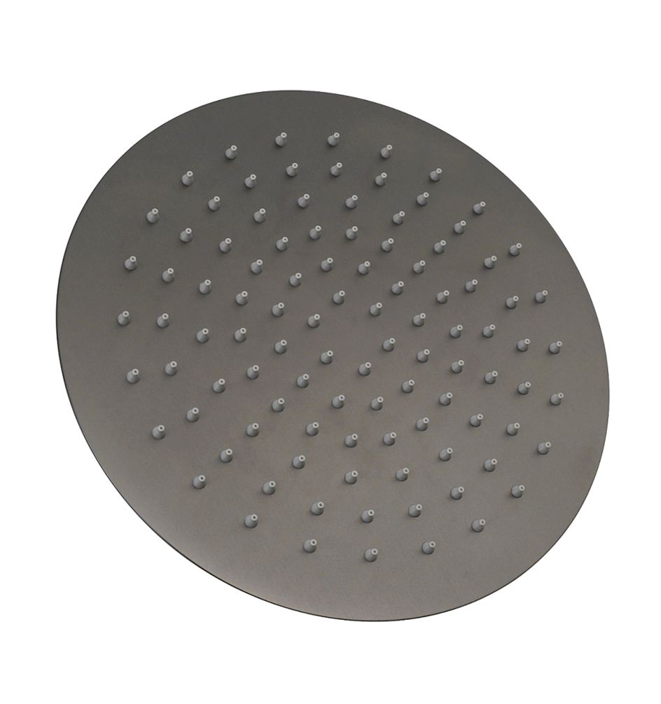 Vetto Shower Head Stainless Steel Round 250mm Gun Metal
