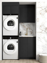 Byron/Bondi Black Oak Laundry Kit 1305x600x2100