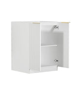 Bondi Fluted Laundry 630 White Base Cabinet