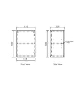 Byron/Bondi 415 Black Oak Wall Cabinet