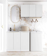 Bondi Fluted White Laundry Kit 1715x600x2100 - front view (25 of 49)