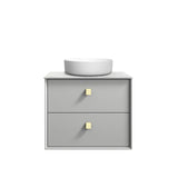 Boston 600mm Light Grey Wall Hung Vanity