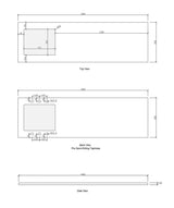 Bondi Fluted White Laundry Kit 1960x600x2100