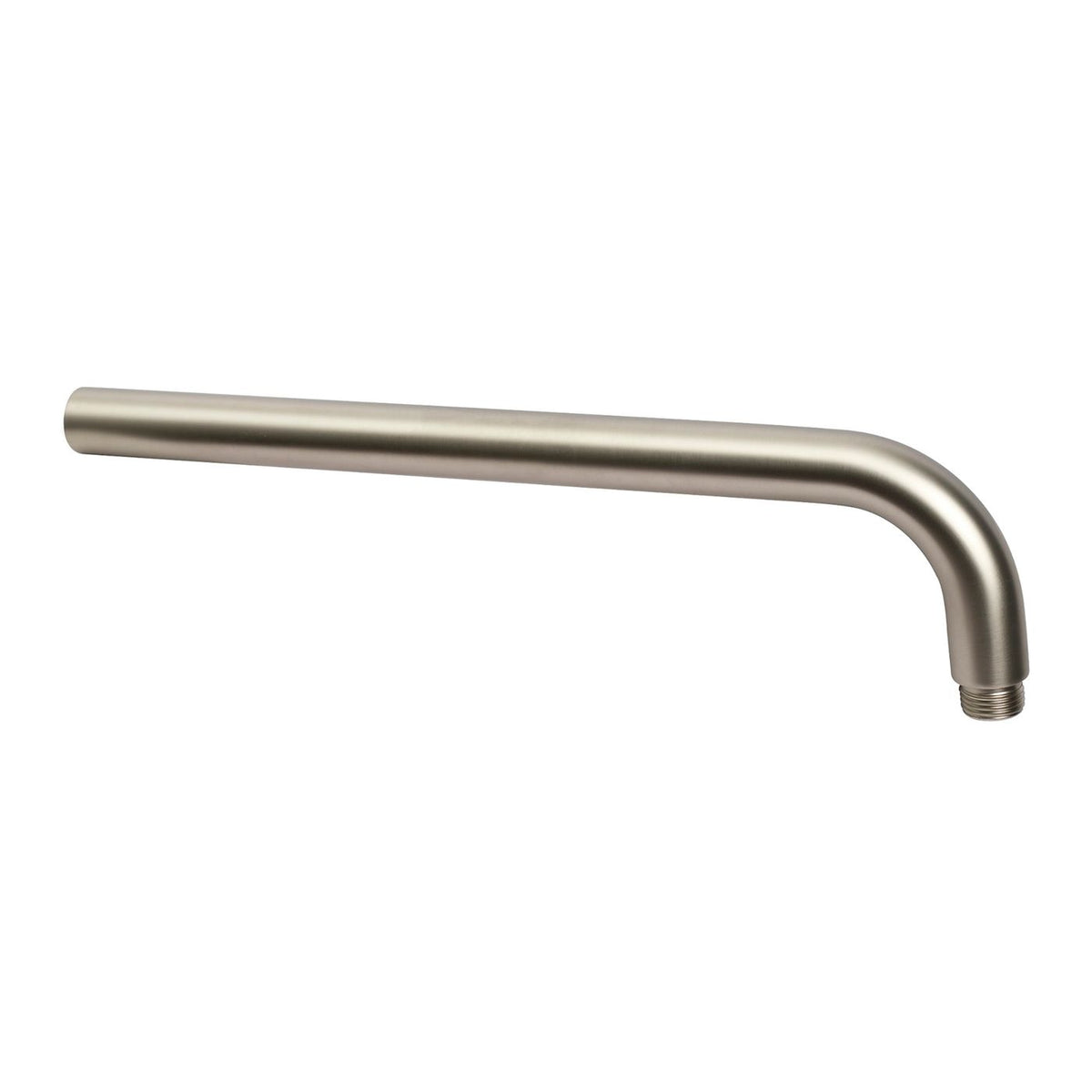 Vetto Wall Shower Arm Round 400mm Brushed Nickel - front view