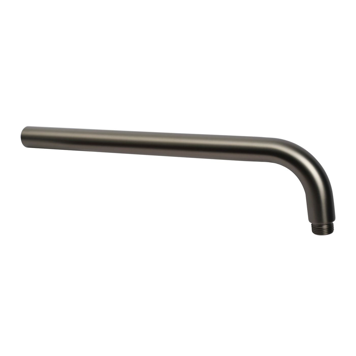 Vetto Wall Shower Arm Round 400mm Gun Metal - front view