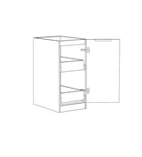 Byron/Bondi Laundry 415 Natural Oak Base Cabinet with internal Drawer