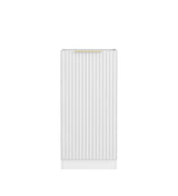 Noosa Fluted Laundry 415 White Base Cabinet with internal Drawer