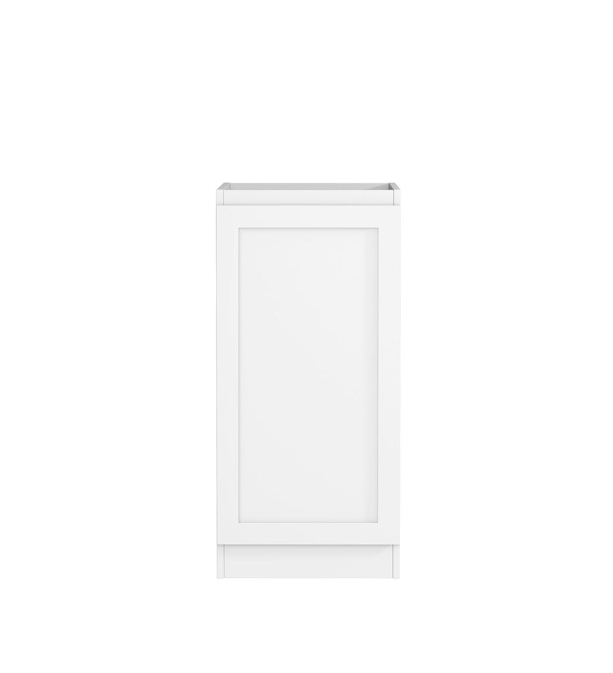 Hampton Laundry 415 White Base Cabinet with internal Drawer - front view