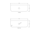 Bondi 1200mm Natural Oak Wall Hung Curve Vanity