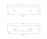 Bondi 1800mm Natural Oak Wall Hung Curve Vanity