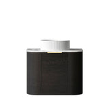 Bondi 600mm Black Oak Wall Hung Curve Vanity (12TH & NTH Only)