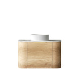 Bondi 750mm Natural Oak Wall Hung Curve Vanity (12TH & NTH Only)