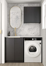 Byron/Bondi Black Oak Laundry Kit 1305x600x2100
