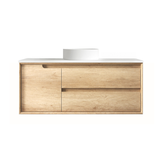 Byron 1200mm Natural Oak Wall Hung Vanity