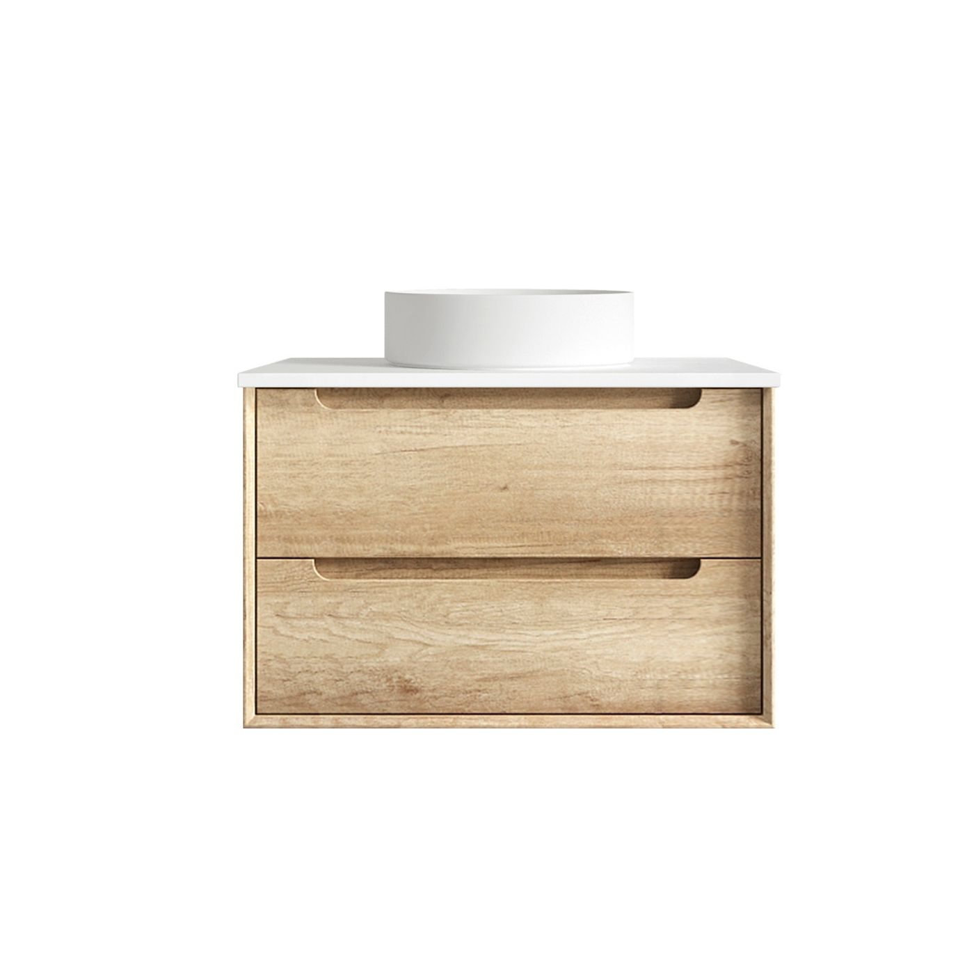 Byron 750mm Natural Oak Wall Hung Vanity