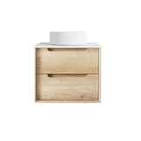 Byron 600mm Natural Oak Wall Hung Vanity