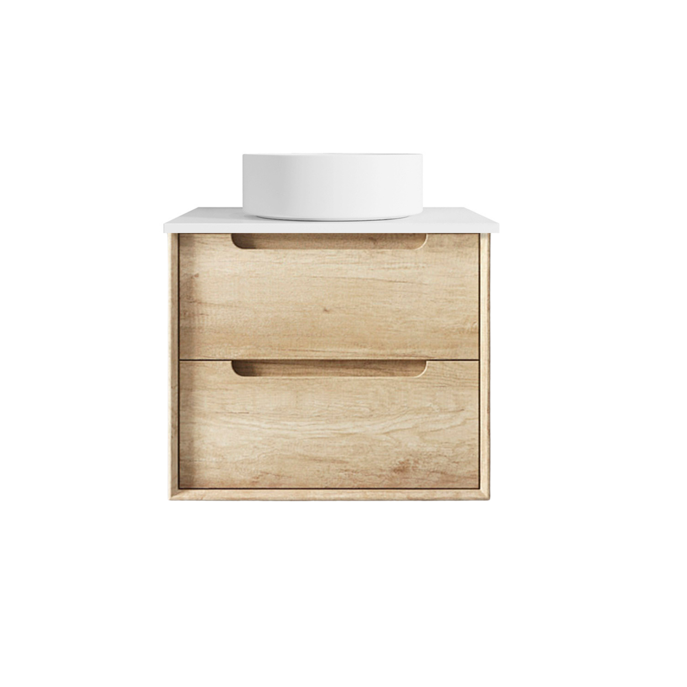 Byron 600mm Natural Oak Wall Hung Vanity