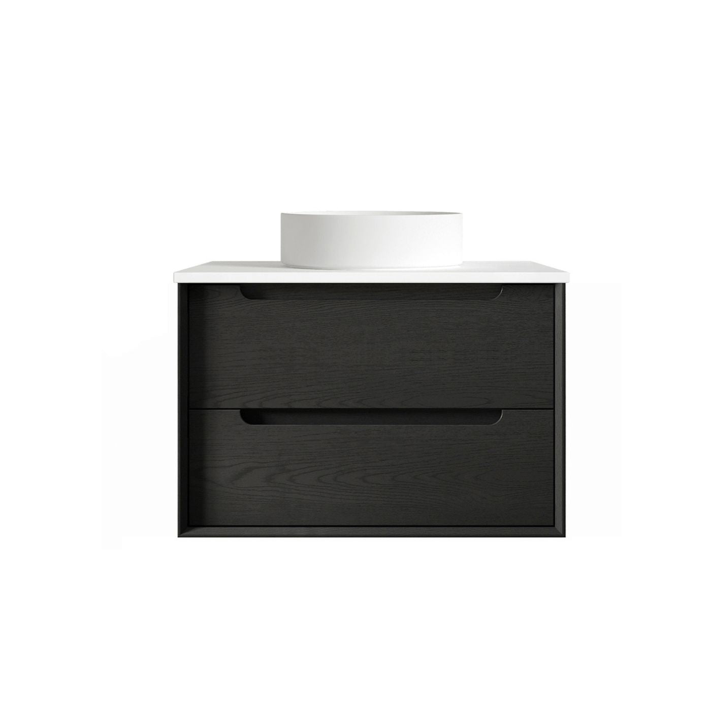 Byron 750mm Black Oak Wall Hung Vanity
