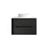 Byron 750mm Black Oak Wall Hung Vanity