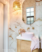 Bondi 600mm Natural Oak Wall Hung Curve Vanity (12TH & NTH Only) - alternative product view (13 of 22)