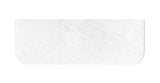 Bondi 1500x460x20 Solid Surface Cloudy Carrara Top No Hole