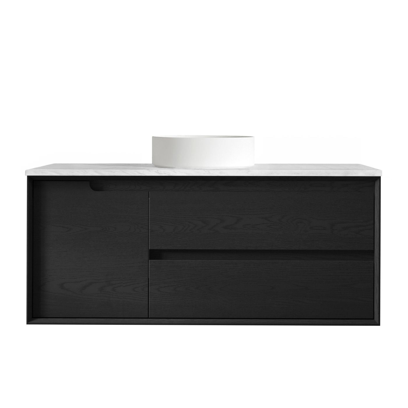 Byron 1200mm Black Oak Wall Hung Vanity