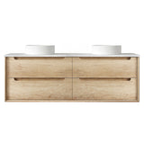 Byron 1500mm Natural Oak Wall Hung Vanity
