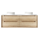 Byron 1500mm Natural Oak Wall Hung Vanity