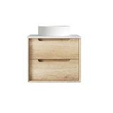 Byron 600mm Natural Oak Wall Hung Vanity